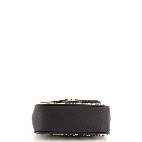 Burberry DK88 Top Handle Bag Printed Leather Mini Black, Multicolor - Picture 5 of 7